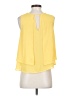 Zara Basic 100% Polyester Yellow Sleeveless Blouse Size S - photo 2
