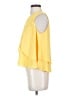 Zara Basic 100% Polyester Yellow Sleeveless Blouse Size S - photo 5