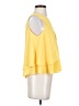 Zara Basic 100% Polyester Yellow Sleeveless Blouse Size S - photo 4