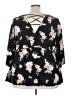 Torrid Black 3/4 Sleeve Blouse Size 5X Plus (5) - photo 2