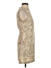 Open Edit 100% Polyester Graphic Tan Cocktail Dress Size S - photo 4
