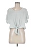 Double Zero Teal Short Sleeve Top Size M - photo 1