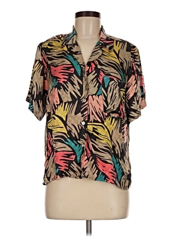 Anne Klein II Short Sleeve Silk Top (view 1)