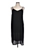 Who What Wear 100% Polyester Solid Black Casual Dress Size L (estimated) - photo 1