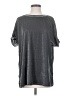 Impressions Gray Short Sleeve Top Size S - photo 1