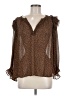 Grade & Gather 100% Polyester Brown 3/4 Sleeve Blouse Size M - photo 1