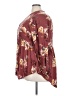 Torrid 100% Rayon Floral Burgundy 3/4 Sleeve Blouse Size 4X Plus (4) - photo 5