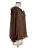 Grade & Gather 100% Polyester Brown 3/4 Sleeve Blouse Size M - photo 4