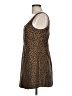 Olivaceous Animal Print Brown Casual Dress Size L - photo 5