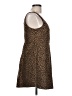 Olivaceous Animal Print Brown Casual Dress Size L - photo 4