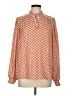 Maison d' Amelie 100% Polyester Orange Long Sleeve Blouse Size L - photo 1