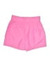 Express 100% Polyester Solid Pink Shorts Size M - photo 2