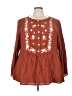 BLOOMCHIC Brown Long Sleeve Blouse Size 26 - photo 1