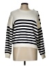 Elie Tahari Stripes Ivory Pullover Sweater Size L - photo 1