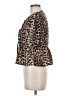 Unbranded 100% Polyester Animal Print Brown Short Sleeve Blouse Size M - photo 5