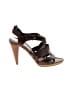 Costume National 100% Leather Brown Sandals Size EU 36 1/2 - photo 1