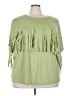 BLOOMCHIC Green Short Sleeve Top Size 22 - photo 1