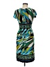 AB Studio Print Teal Casual Dress Size M - photo 2