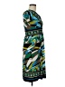AB Studio Print Teal Casual Dress Size M - photo 4