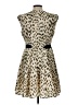 Esley 100% Polyester Animal Print Ivory Cocktail Dress Size L - photo 2