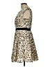 Esley 100% Polyester Animal Print Ivory Cocktail Dress Size L - photo 5
