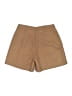 Active USA 100% Polyester Solid Tan Khaki Shorts Size L - photo 2