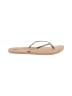 Reef Silver Flip Flops Size 11 - photo 1