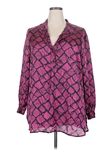 Anne Klein Long Sleeve Blouse (view 1)