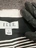 Elle Stripes Gray Casual Dress Size L - photo 7