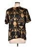 Maggie Sweet 100% Polyester Gold Short Sleeve Blouse Size L - photo 1