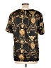Maggie Sweet 100% Polyester Gold Short Sleeve Blouse Size L - photo 2