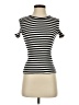Theory Stripes White Ivory Short Sleeve Top Size P (petite) - photo 1