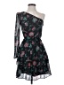 Derek Lam 100% Polyester Floral Black Cocktail Dress Size EU (IT) 36 / US 0 - photo 1