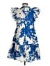 Caballero Print Blue Cocktail Dress Size M - photo 2
