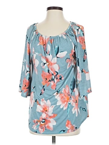 Honeyme 3/4 Sleeve Blouse (view 1)