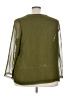 Allure 100% Polyester Green 3/4 Sleeve Blouse Size 3X - photo 2