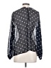 Banana Republic 100% Polyester Polka Dots Black Long Sleeve Blouse Size S - photo 2