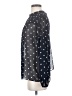 Banana Republic 100% Polyester Polka Dots Black Long Sleeve Blouse Size S - photo 5