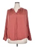 Simply Vera Vera Wang 100% Polyester Pink Long Sleeve Blouse Size XXL - photo 1
