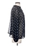 Banana Republic 100% Polyester Polka Dots Black Long Sleeve Blouse Size S - photo 4