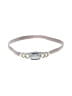 Unbranded Silver Tan Leather Belt Size S - photo 1