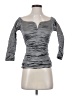 Nicole Miller Gray 3/4 Sleeve Top Size 4 - photo 1