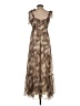 Express 100% Polyester Animal Print Brown Casual Dress Size S - photo 2