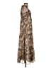 Express 100% Polyester Animal Print Brown Casual Dress Size S - photo 4
