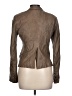 Theory 100% Leather Brown Blazer Size 10 - photo 2