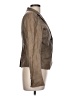 Theory 100% Leather Brown Blazer Size 10 - photo 4