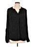 Simply Vera Vera Wang 100% Polyester Black Long Sleeve Blouse Size XL - photo 1