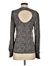 CeCe Silver Long Sleeve Blouse Size S - photo 2