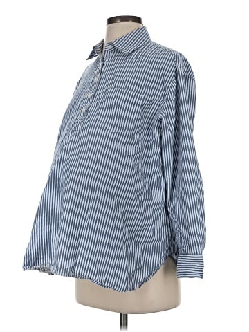 Old Navy - Maternity Long Sleeve Button-Down Shirt (view 1)