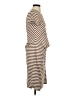 J. McLaughlin Stripes Brown Casual Dress Size S - photo 4